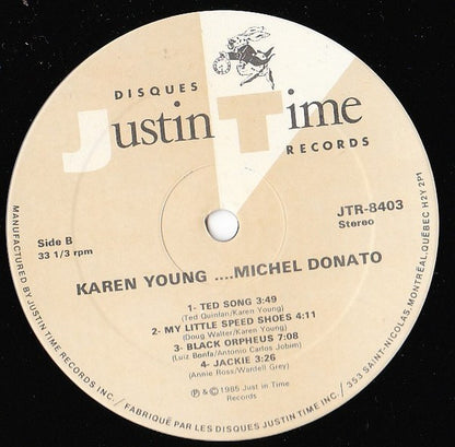 Karen Young (3) & Michel Donato : Karen Young / Michel Donato (LP, Album)