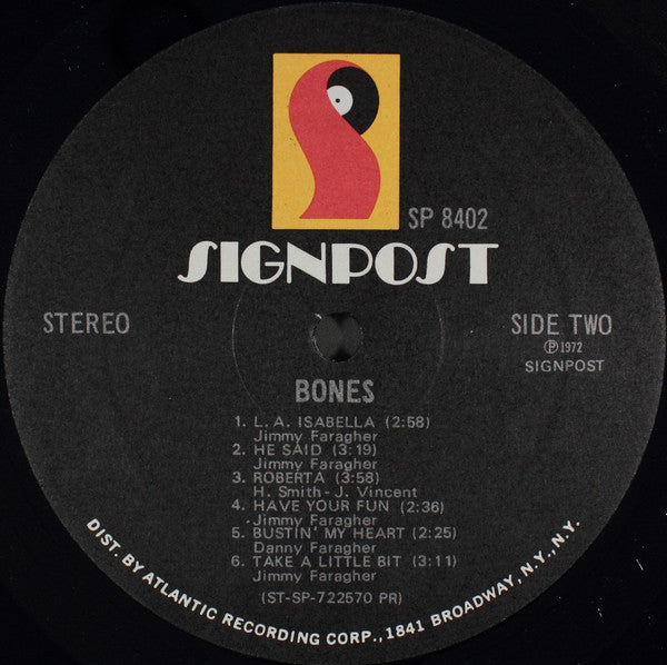 Bones (25) : Bones (LP, Album, PR)