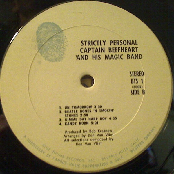 Captain Beefheart & The Magic Band : Strictly Personal (LP, Album, RE)