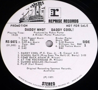 Daddy Cool (5) : Daddy Who? (LP, Album, Promo)