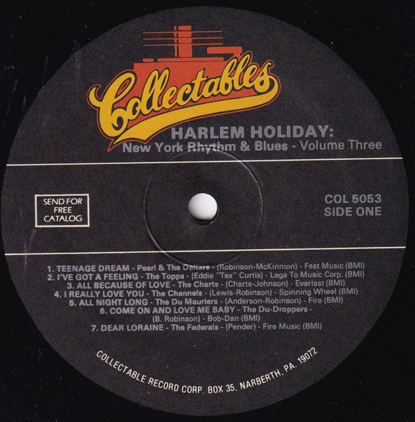 Various : Harlem Holiday : New York Rhythm & Blues Volume Three (LP, Comp)