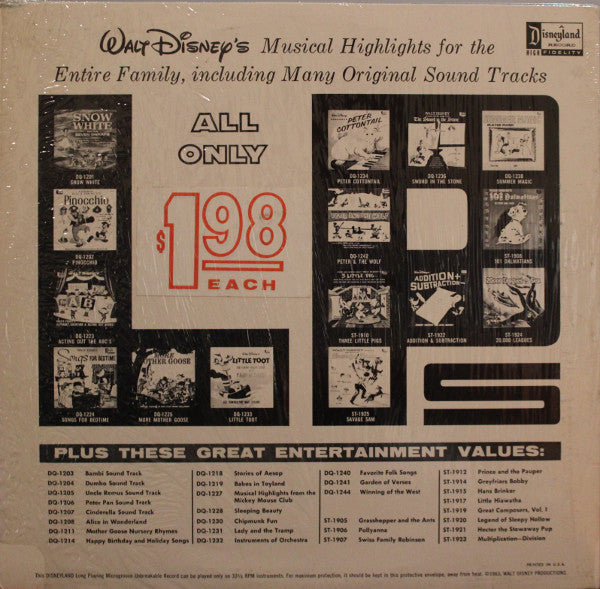 Various : 10 Songs From Mary Poppins (LP, Album, Yel)