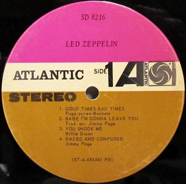 Led Zeppelin : Led Zeppelin (LP, Album, Pur)