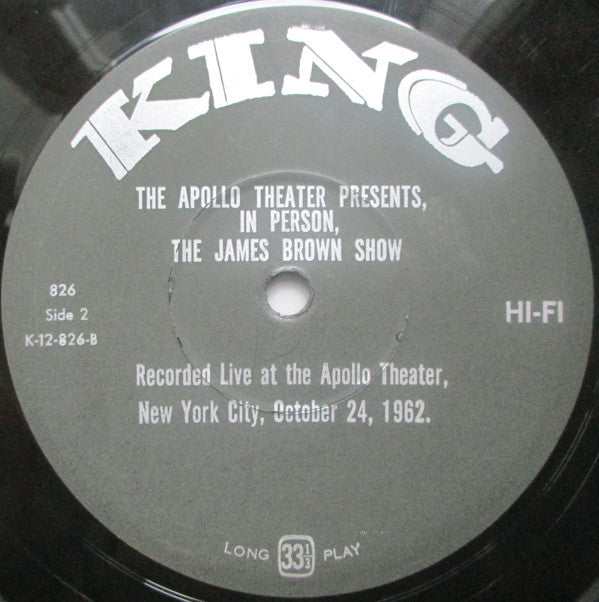 James Brown : James Brown Live At The Apollo (LP, Album, Mono, RE)