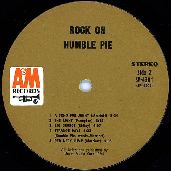 Humble Pie : Rock On (LP, Album, Gat)