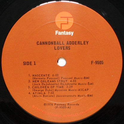 Cannonball Adderley : Lovers (LP, Album)