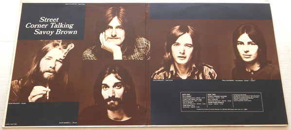 Savoy Brown : Street Corner Talking (LP, Album, PH )