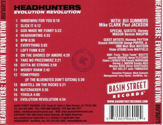 The Headhunters : Evolution Revolution (CD, Album)