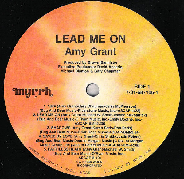 Amy Grant : Lead Me On (LP, Album)