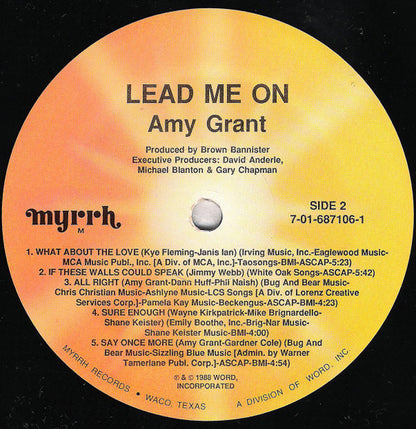 Amy Grant : Lead Me On (LP, Album)