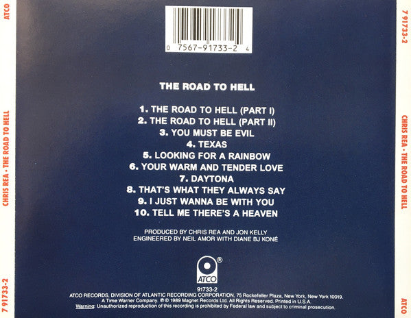 Chris Rea : The Road To Hell (CD, Album)