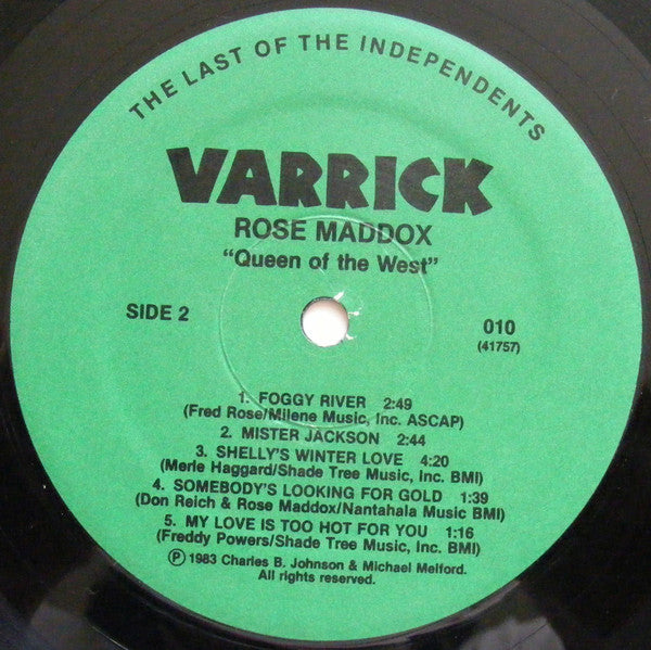 Rose Maddox : Queen Of The West (LP, Album)