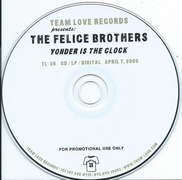 The Felice Brothers : Yonder Is The Clock (CD, Album, Promo)
