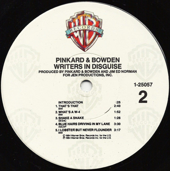 Pinkard & Bowden : Writers In Disguise (LP, Album)