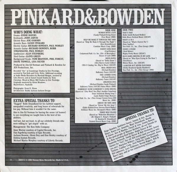 Pinkard & Bowden : Writers In Disguise (LP, Album)