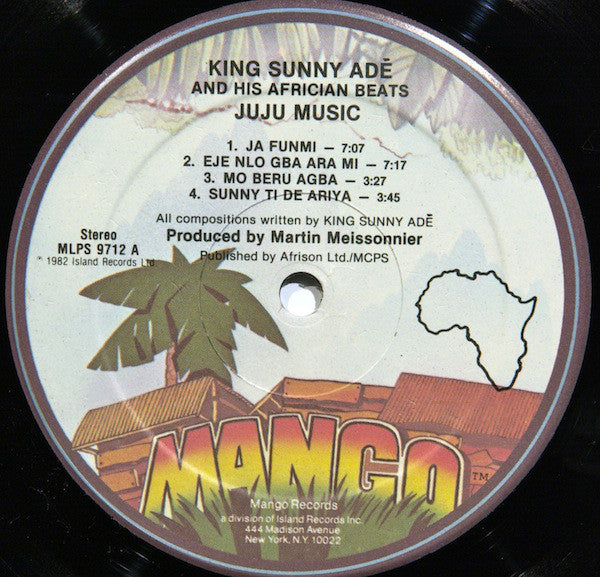 King Sunny Ade & His African Beats : Juju Music (LP, Album, Hau)