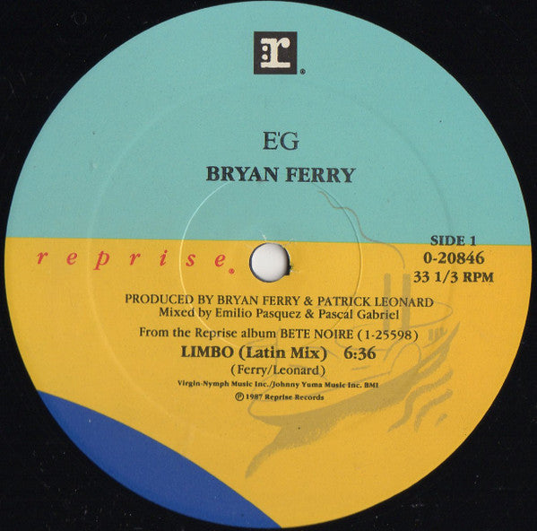 Bryan Ferry : Limbo (12", Maxi)