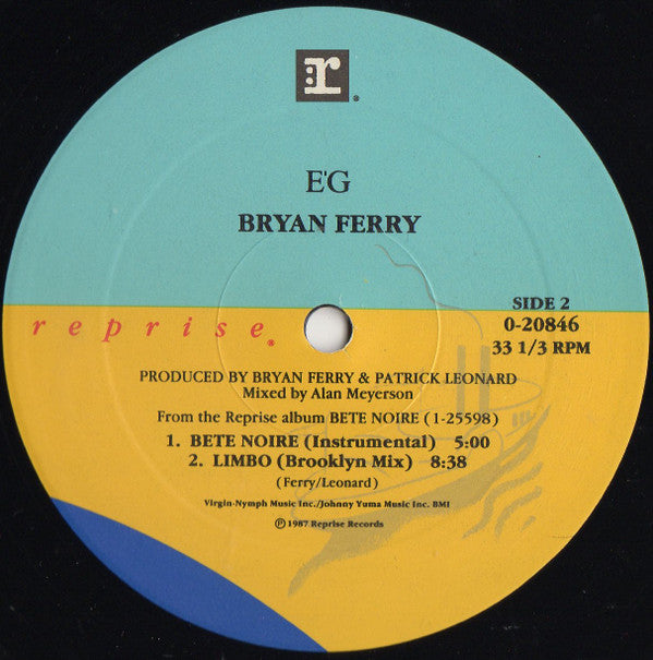 Bryan Ferry : Limbo (12", Maxi)