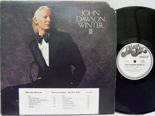 Johnny Winter : John Dawson Winter III (LP, Album, Promo)