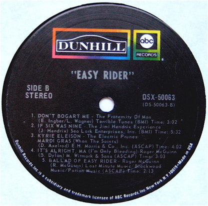 Various : Easy Rider (Music From The Soundtrack) (LP, Album, Ter)