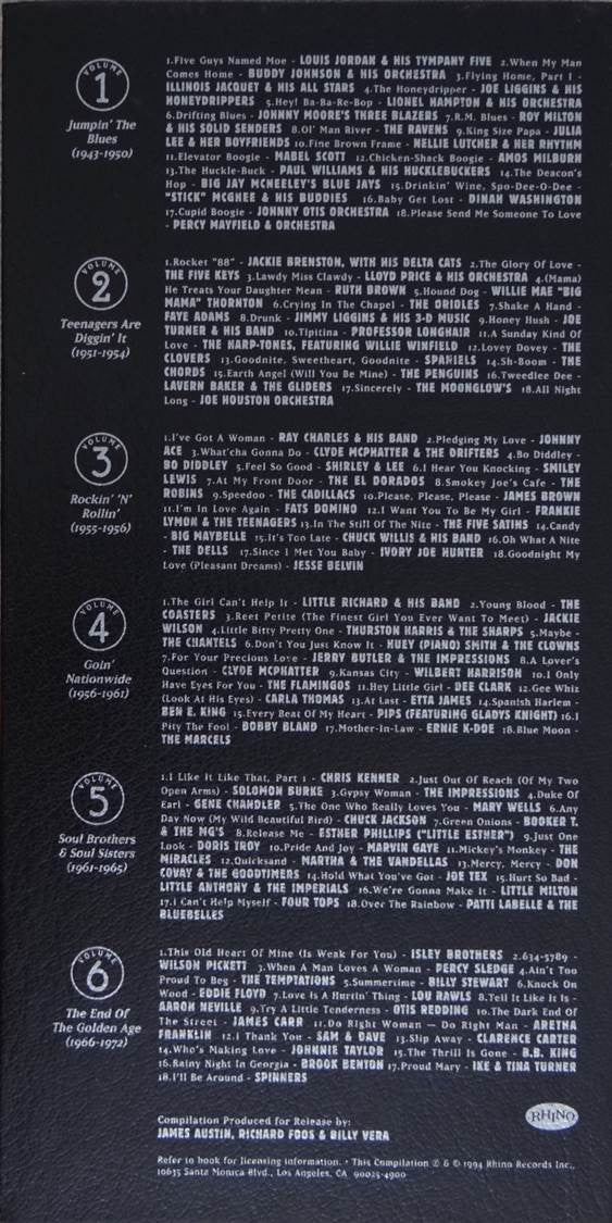 Various : The R&B Box - 30 Years Of Rhythm & Blues (Box, Comp + 6xCD, RM)