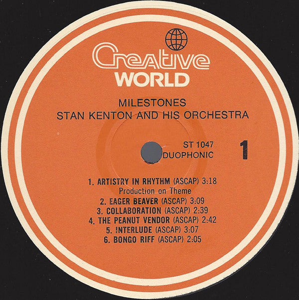 Stan Kenton : The Creative World Of Stan Kenton: Milestones (LP)