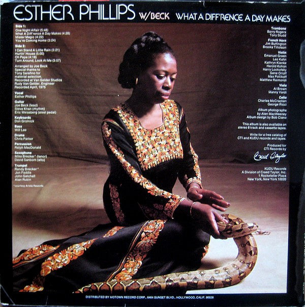 Esther Phillips W/ Joe Beck : What A Diff'rence A Day Makes (LP, Album)