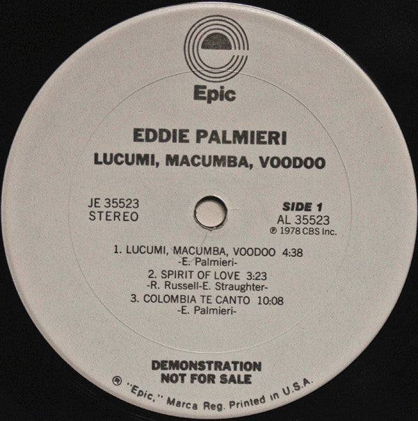 Eddie Palmieri : Lucumi, Macumba, Voodoo (LP, Album, Promo)