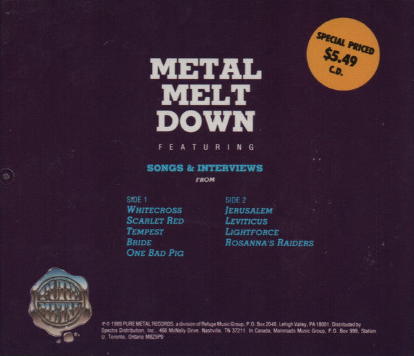 Various : Metal Melt Down (CD, Comp)