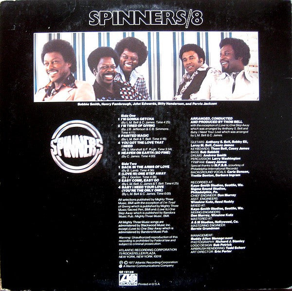 Spinners : Spinners/8 (LP, Album)