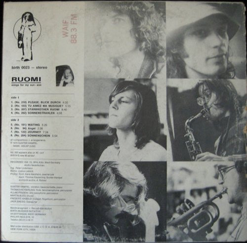 Gunter Hampel And His Galaxie Dream Band : Ruomi (Songs For My Sun-Son) (LP)