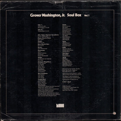 Grover Washington, Jr. : Soul Box Vol.1 (LP, Album)