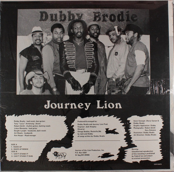 Dubby Brodie & The Journey Lions : Wake Up  (2x12")