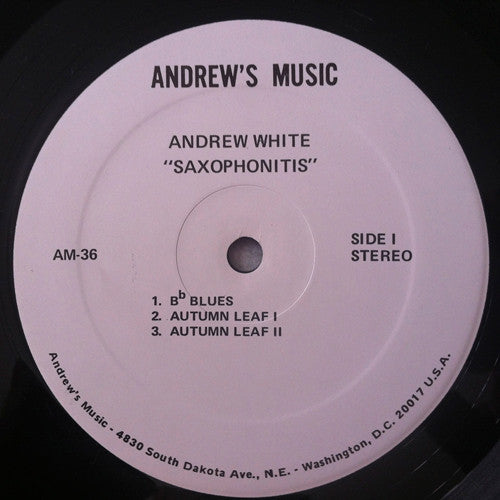 Andrew White : Saxophonitis (LP, Album)