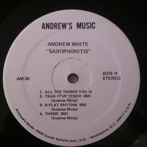 Andrew White : Saxophonitis (LP, Album)