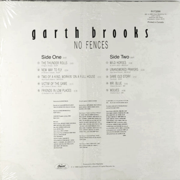 Garth Brooks : No Fences (LP, Album, Club)