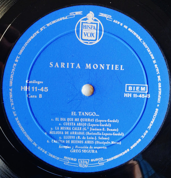 Sara Montiel : El Tango... (LP)