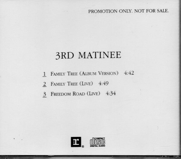 3rd Matinee : Family Tree (CD, Single, Promo)