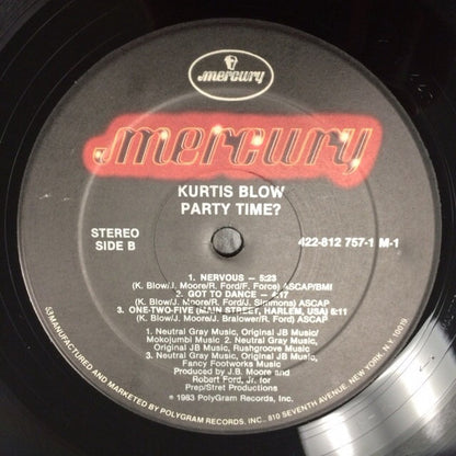 Kurtis Blow : Party Time? (LP, Album)