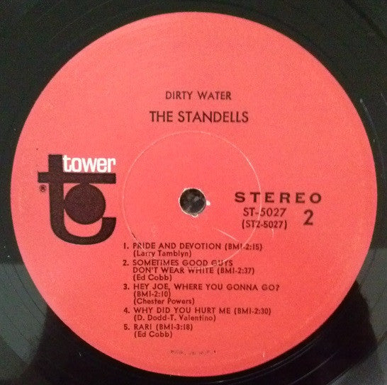 The Standells : Dirty Water (LP, Album, Scr)