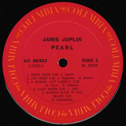 Janis Joplin : Pearl (LP, Album, Ter)