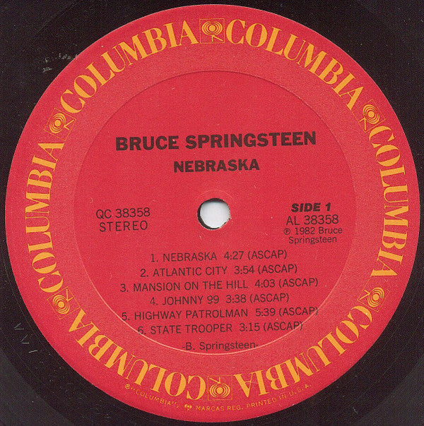 Bruce Springsteen : Nebraska (LP, Album, Pit)