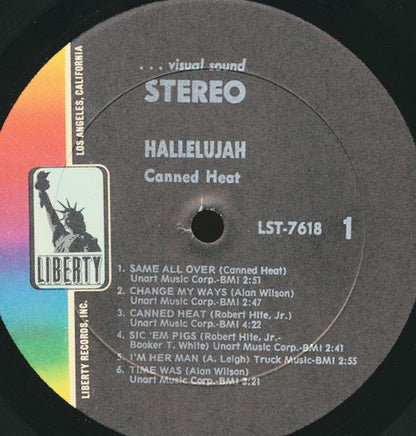 Canned Heat : Hallelujah (LP, Album, All)