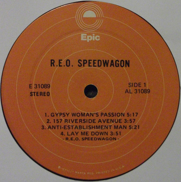 REO Speedwagon : R.E.O. Speedwagon (LP, Album, RP, Ter)