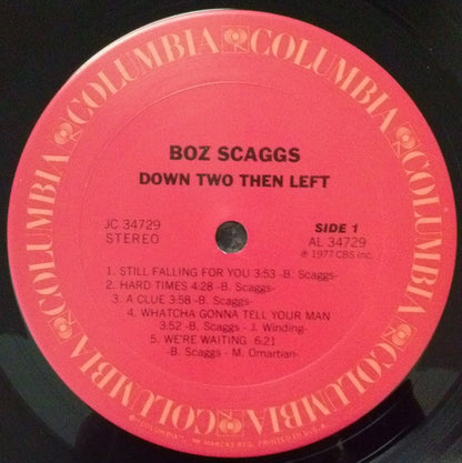 Boz Scaggs : Down Two Then Left (LP, Album, San)