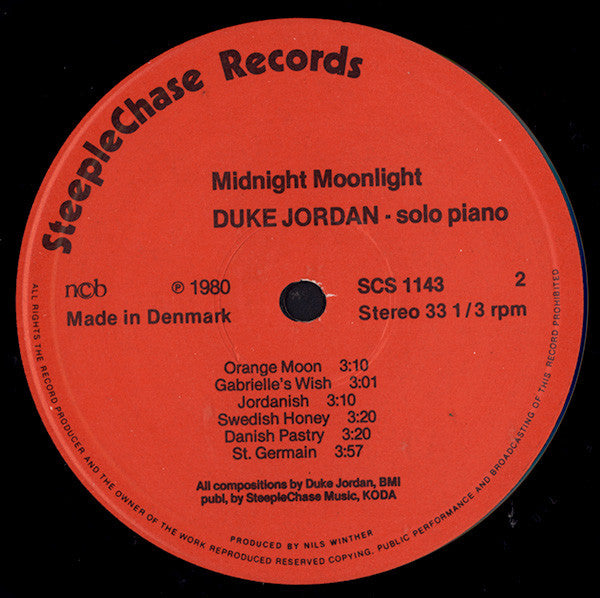 Duke Jordan : Midnight Moonlight (LP)