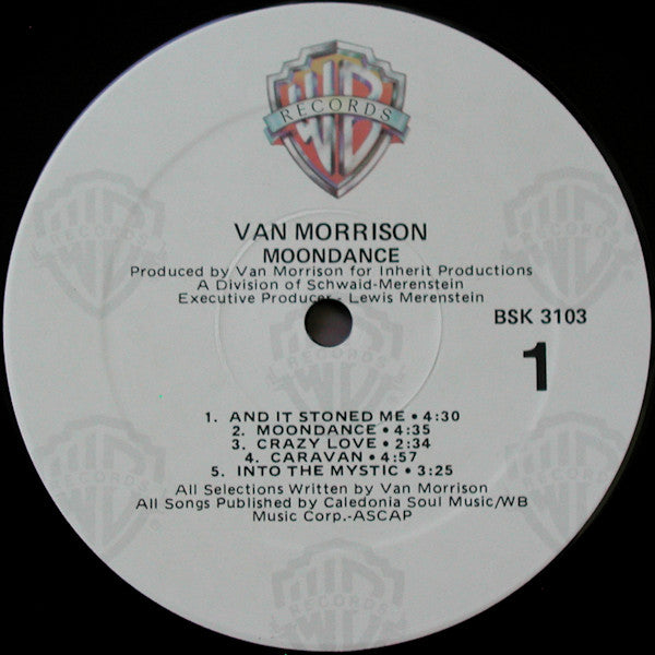 Van Morrison : Moondance (LP, Album, RE, Win)