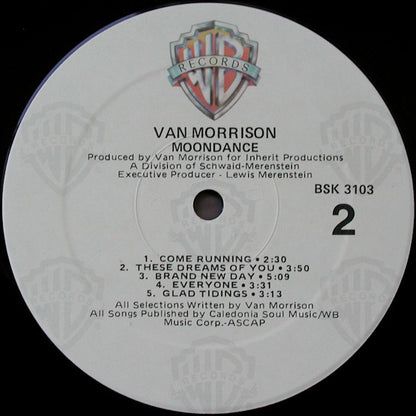 Van Morrison : Moondance (LP, Album, RE, Win)