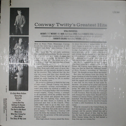 Conway Twitty : Conway Twitty's Greatest Hits... (LP, Comp, Club)