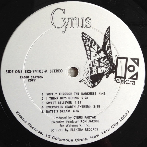 Cyrus Faryar : Cyrus (LP, Album, Promo)